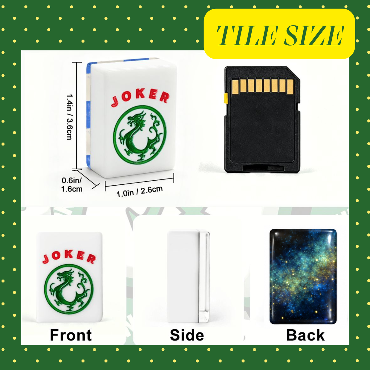 American Mahjong Tiles with Galaxy Design