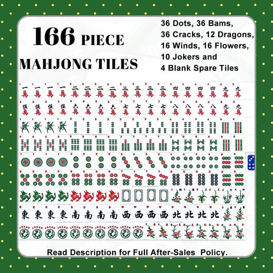 American Mahjong Tiles with Aurora Borealis design