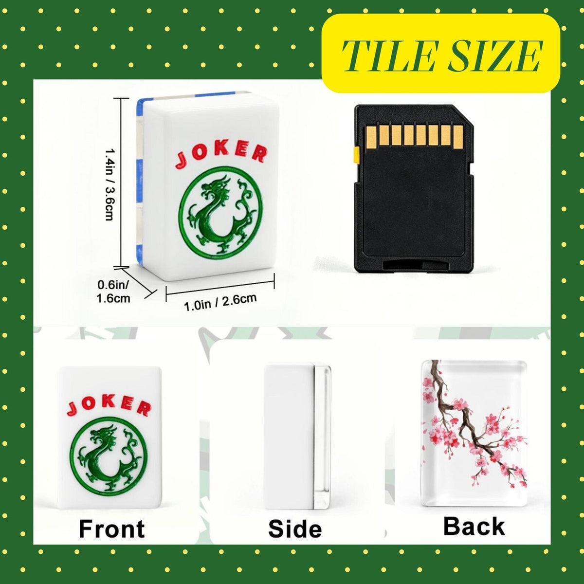 Cherry Blossom Americal Mahjong Tiles
