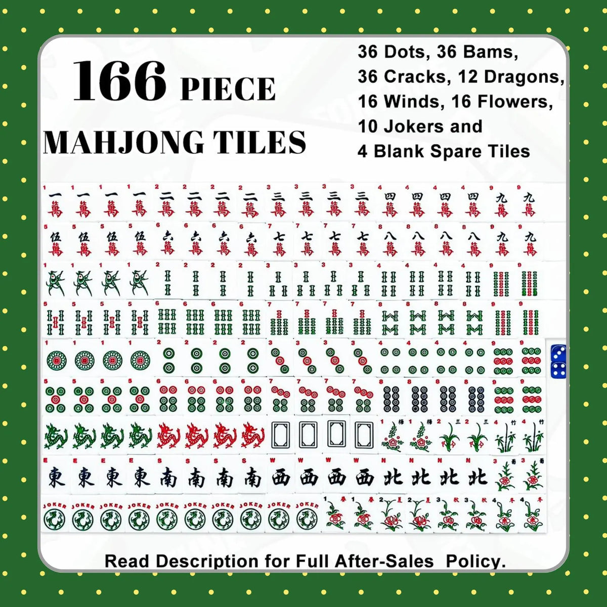 Cherry Blossom Americal Mahjong Tiles
