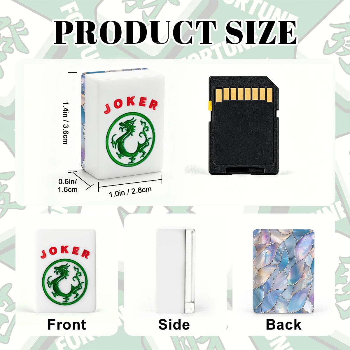 Mother of Pearl Design American Mahjong Tiles