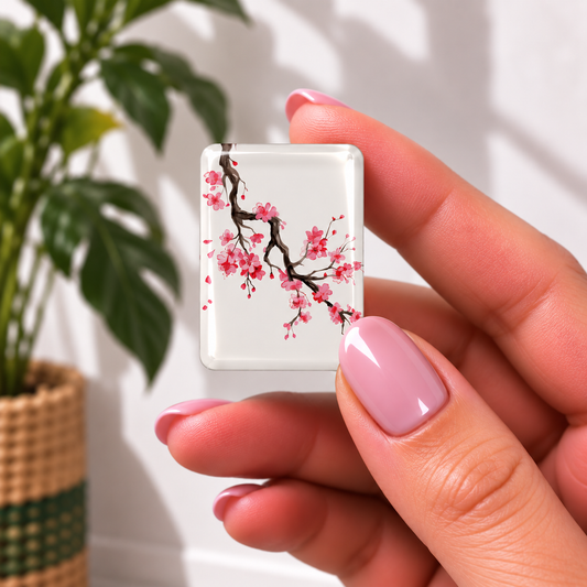 cherry blossom mahjong tiles